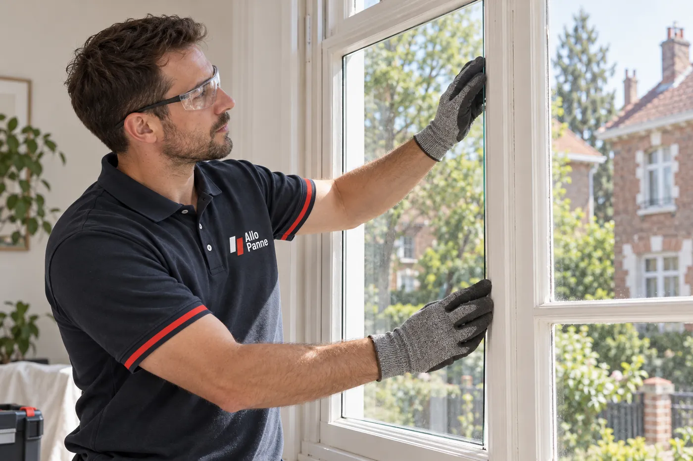 Pose d'un vitrage neuf sur une fenêtre à Stains